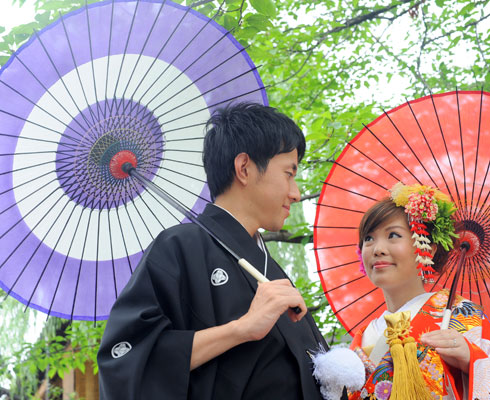 公園や日本庭園等、ご希望のロケーションでの撮影