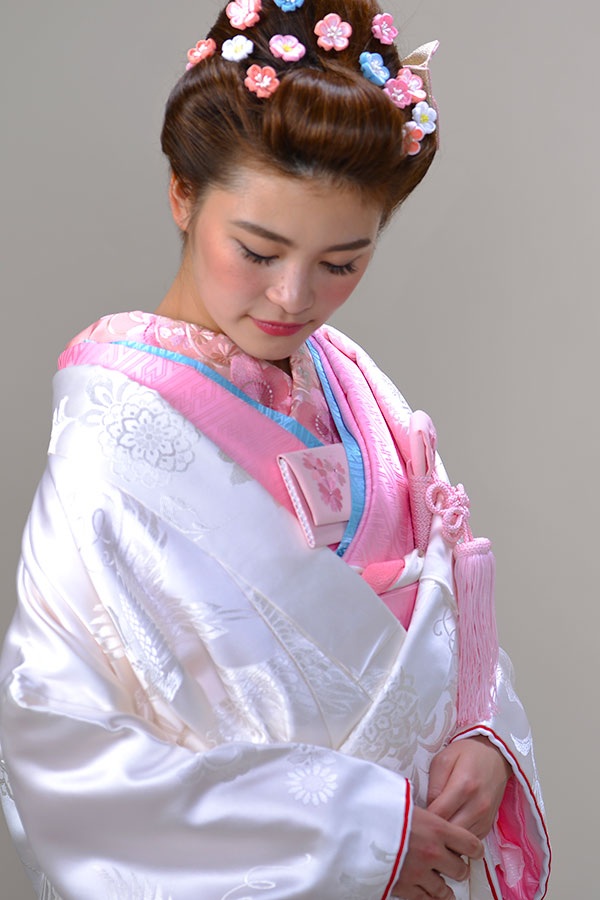 白無垢　掛下ピンク