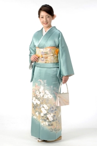 水縹小菊紋・色留袖